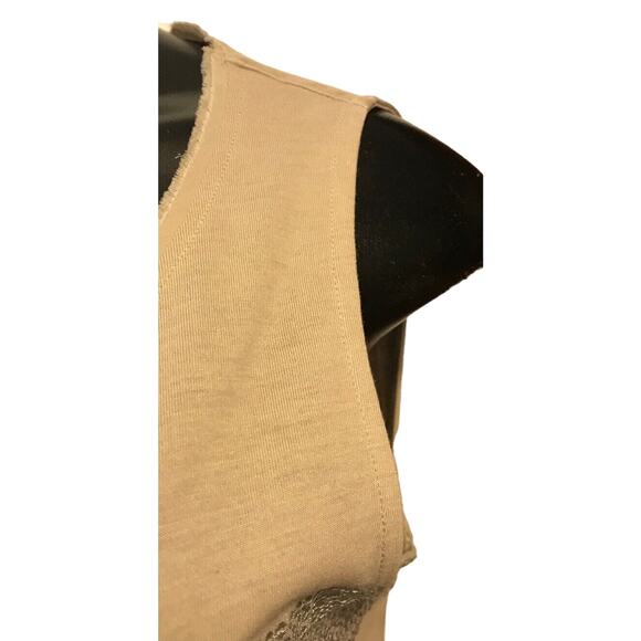 Small Chicos Womens Lightweight Tank Top Silver Sequin Stripe - Picture 7 of 8